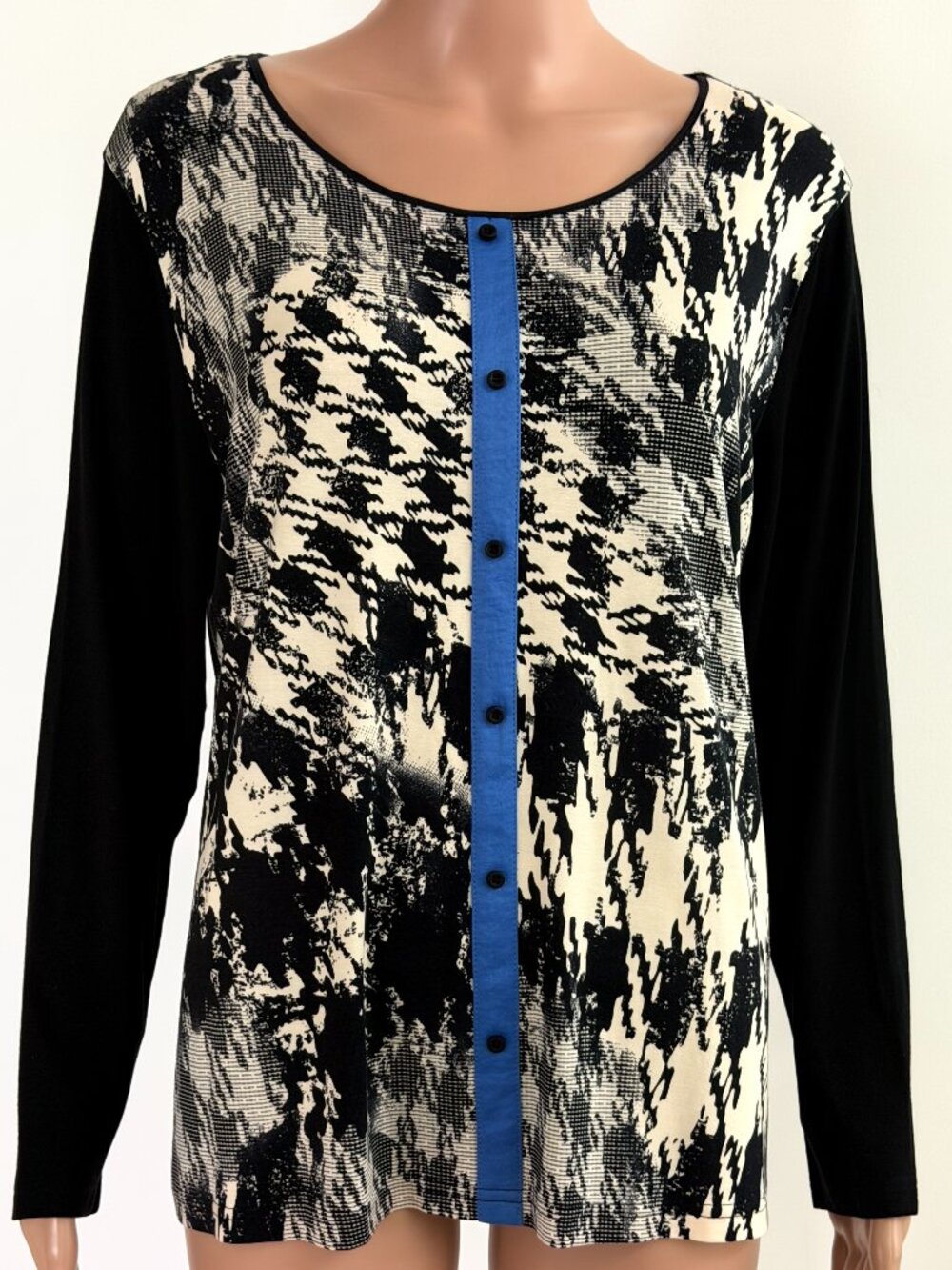 Sun Wear Women's Multicolor Long Sleeve Tee Top Size 48 Viscose Blend